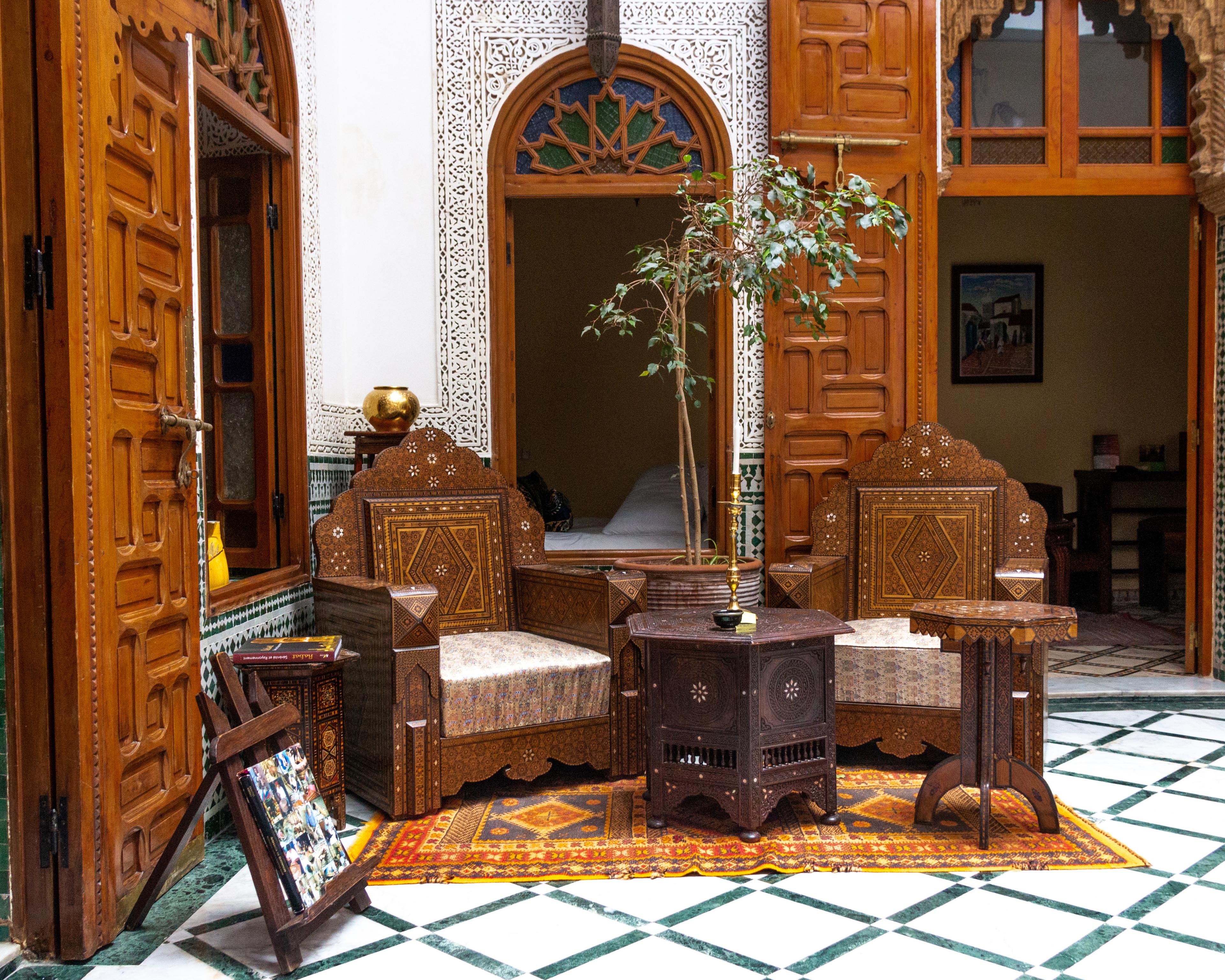 Hébergement de luxe Maroc – terrasse avec vue