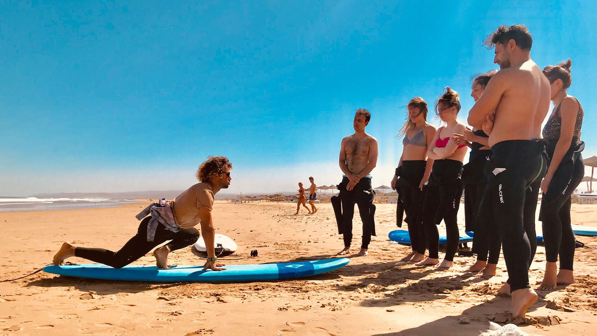 Cours de surf privé à Essaouira