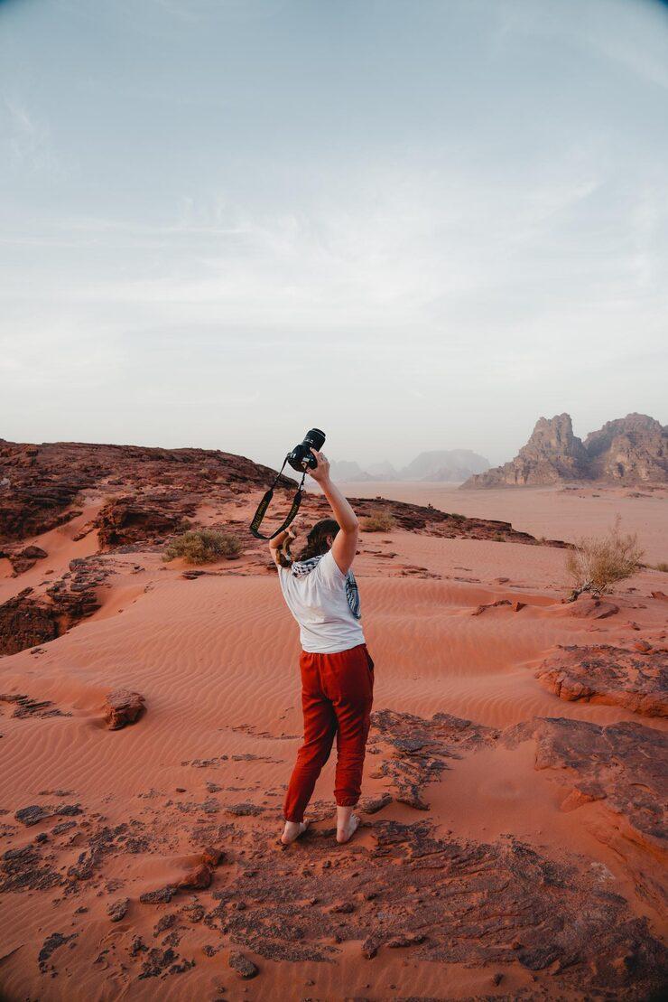 Shooting photo professionnel au désert